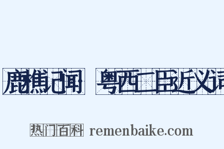 鹿樵记闻·粤西二臣近义词是什么意思的图片